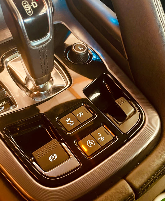 Center Console Key Fob Holder for the Jaguar F-Type, Coupe Body Style.