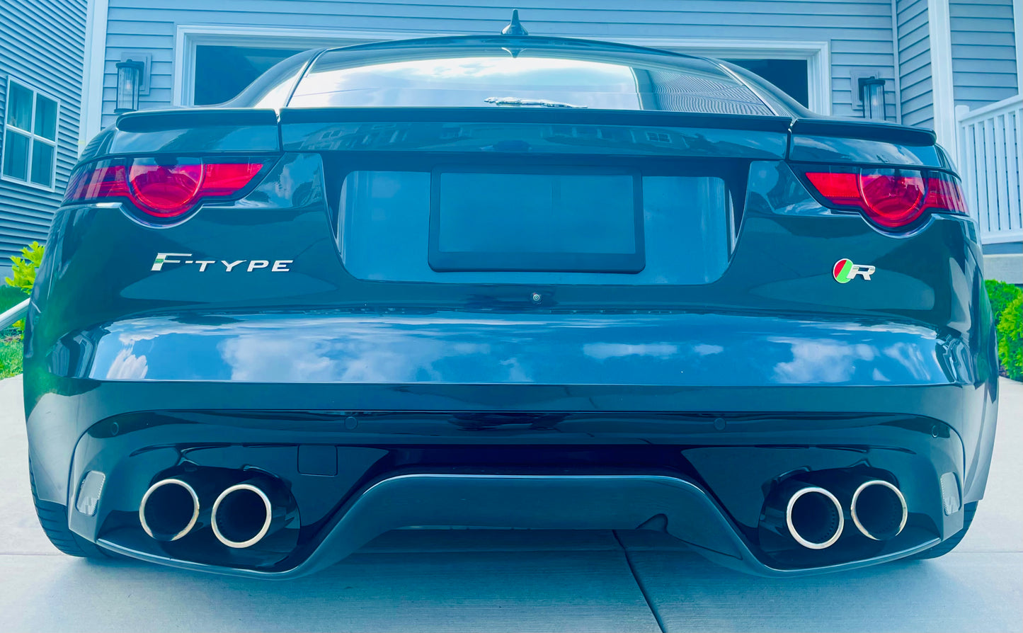 Lip Spoiler with Easy Installation Kit, for the Jaguar F-Type, Coupe Body Style.