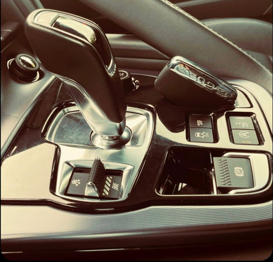 Center Console Key Fob Holder for the Jaguar F-Type, Coupe Body Style.